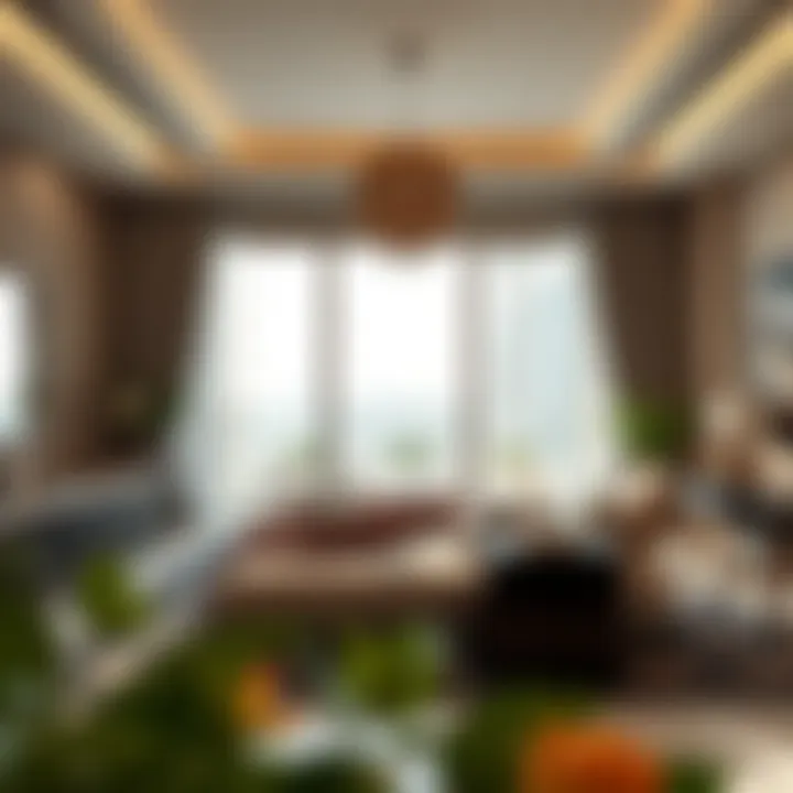 Luxurious master bedroom in Acacia development