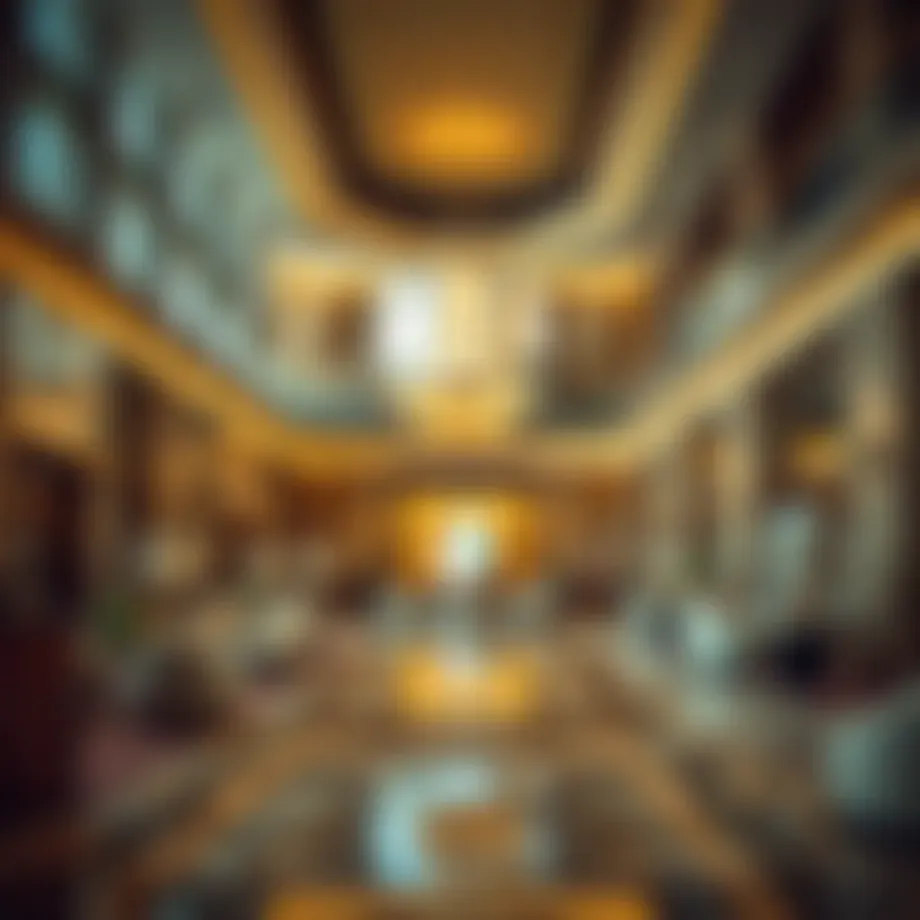 Luxurious hotel lobby in Al Ain