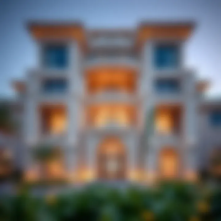 Architectural Marvel of Bulgari Mansions Stunning exterior view of Bulgari Mansions