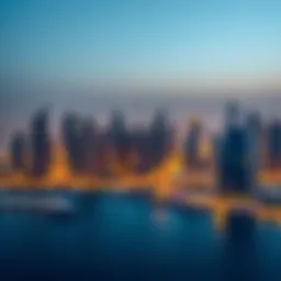 A panoramic view of Dubai's skyline showcasing iconic real estate developments
