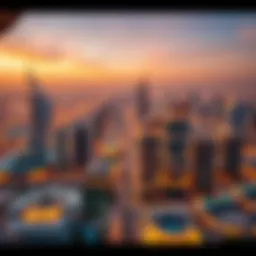 Aerial view of Dubai's skyline showcasing Al Huraiz Group projects