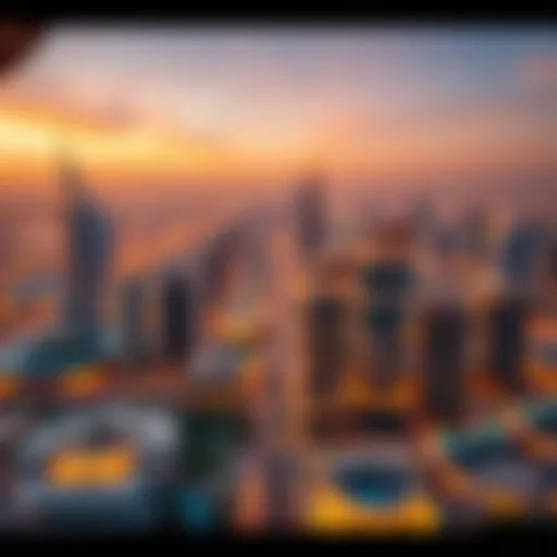 Aerial view of Dubai's skyline showcasing Al Huraiz Group projects