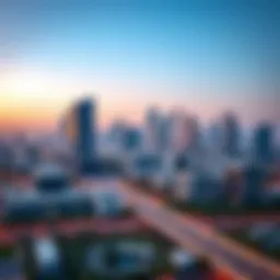 Stunning skyline view of Arjan showcasing modern architecture