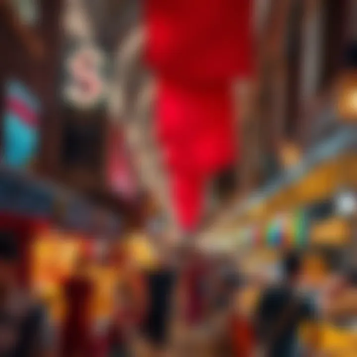 Vibrant market scene at Gold Souq, reflecting local culture