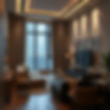 Modern Studio Living in Bur Dubai Cozy studio interior showcasing modern design