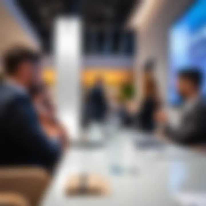 Business professionals networking at Prime Business Center