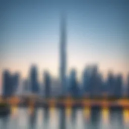 Stylish Dubai skyline showcasing modern architecture