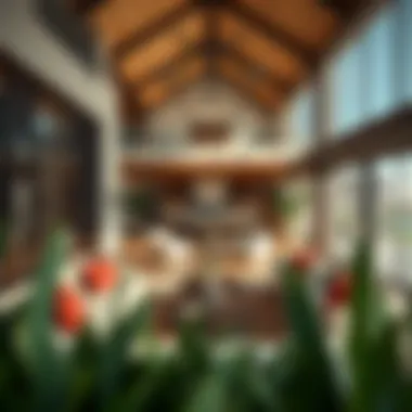 Luxurious Interior of a Modern Farmhouse Luxurious interior of a modern farmhouse highlighting lifestyle and comfort