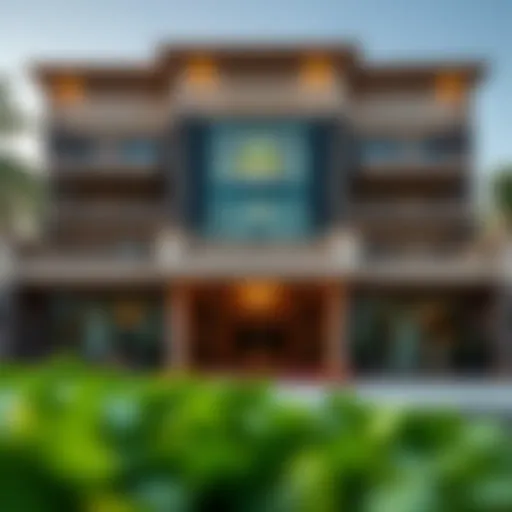 Exterior view of Julphar Hotel showcasing its architectural elegance