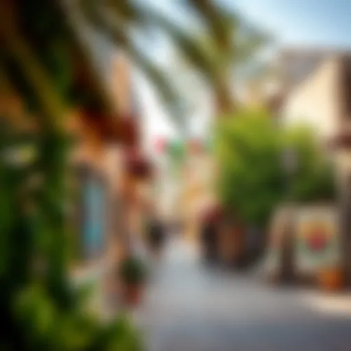 A vibrant street view of Westzone Al Quoz showcasing local art and culture