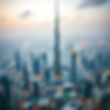 Dubai Skyline from Burj Khalifa A panoramic view of Dubai from Burj Khalifa