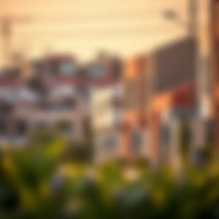 Vibrant neighborhood surrounding Liwa Residence