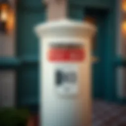 Detailed view of a post box in Dubai